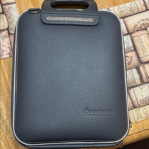 Black Hard-Shell Laptop Carry Case with shoulder strap.  Brand new